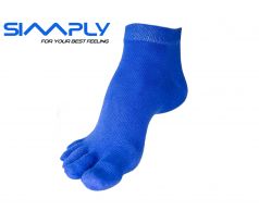 prstové ponožky Simply vyšší modré S (34-37)