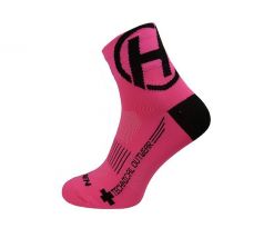 ponožky HAVEN LITE Silver NEO pink/black (2 páry) 4-5 (37-39) 