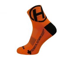 ponožky HAVEN LITE Silver NEO orange/black (2 páry) 8-9 (42-43) 