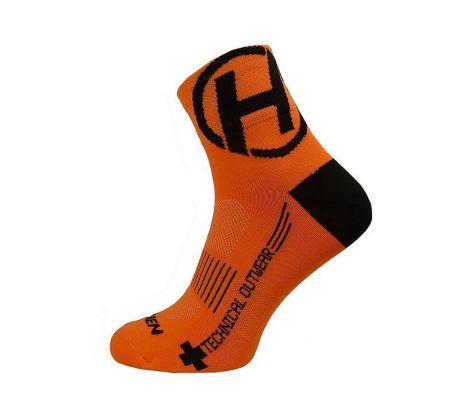 ponožky HAVEN LITE Silver NEO orange/black (2 páry)