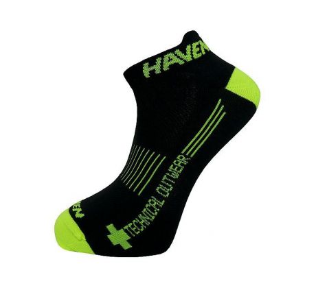 kotníkové ponožky HAVEN SNAKE Silver NEO black/yellow (2 páry)