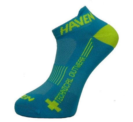 kotníkové ponožky HAVEN SNAKE Silver NEO blue/yellow (2 páry)