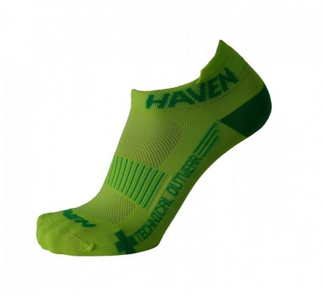 kotníkové ponožky HAVEN SNAKE Silver NEO yellow/green (2 páry)