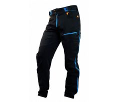 kalhoty HAVEN Singletrail Long black/blue L 