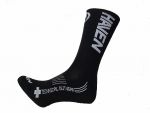 ponožky HAVEN LITE Silver NEO LONG black/white (2 páry) 8-9 (42-43) 