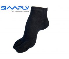 prstové ponožky Simply vyšší černé