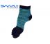 prstové ponožky Simply vyšší melír/zelené S (34-37)