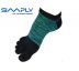 prstové ponožky Simply nízké melír/zelené S (34-37)