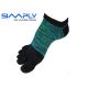 prstové ponožky Simply nízké melír/zelené