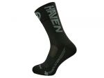 ponožky HAVEN LITE Silver NEO LONG black/grey (2 páry) 8-9 (42-43) 