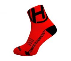 ponožky HAVEN LITE Silver NEO red/black (2 páry) 4-5 (37-39) 