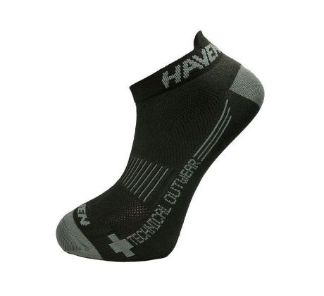 kotníkové ponožky HAVEN SNAKE Silver NEO black/grey (2 páry)