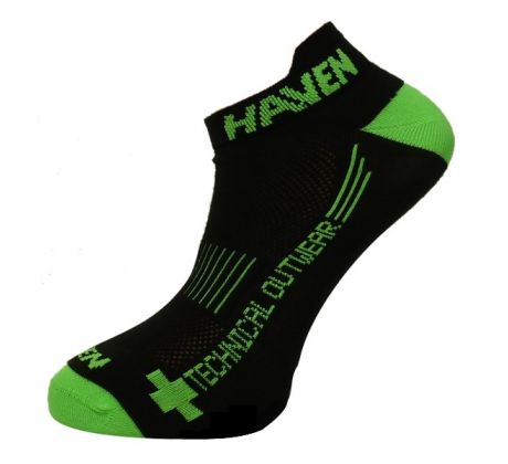 kotníkové ponožky HAVEN SNAKE Silver NEO black/green (2 páry)