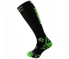 kompresní podkolenky Haven EcoTech Silver black/green MIDDLE COMPRESSION