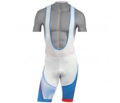 pánské cyklokraťasy Northwave Typhoon Bibshorts blue/white XL