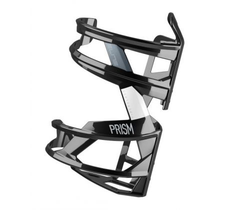 košík ELITE Prism left černý lesklý/bílý