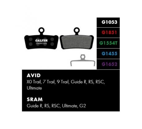 brzdové destičky Galfer FD459 - SRAM/AVID