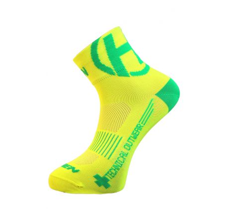 ponožky HAVEN LITE Silver NEO yellow/green (2 páry)