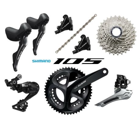 sada Shimano 105 R7000 2x11 disc vč. klik 172,5 (52/36)