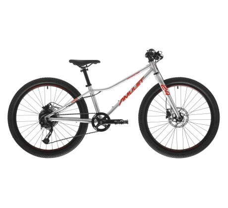 dětské kolo 24" Amulet Youngster SH 24 2023 alu brushed/red