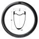 silniční/gravel karbonový ráfek DUKE Baccara RX 48 SLR2 disc
