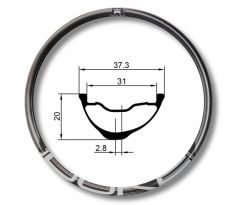 29" karbonový ráfek DUKE Lucky Jack SLS5 31 mm