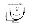 29" karbonový ráfek DUKE Lucky Jack SLS5 28 mm