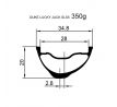 29" karbonový ráfek DUKE Lucky Jack SLS5 28 mm
