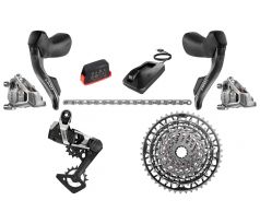 bezdrátová sada Sram Red E1 XPLR AXS 1x13 disc vč. karbových klik 172,5 mm/42z