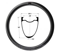 gravel karbonový ráfek DUKE Baccara WRX 42 SLR2