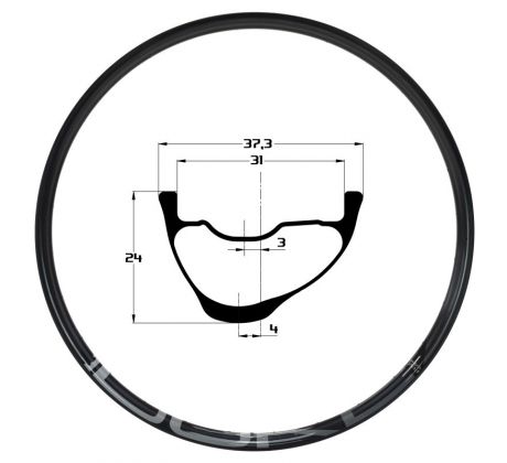 32" karbonový ráfek DUKE Lucky Jack SLS5