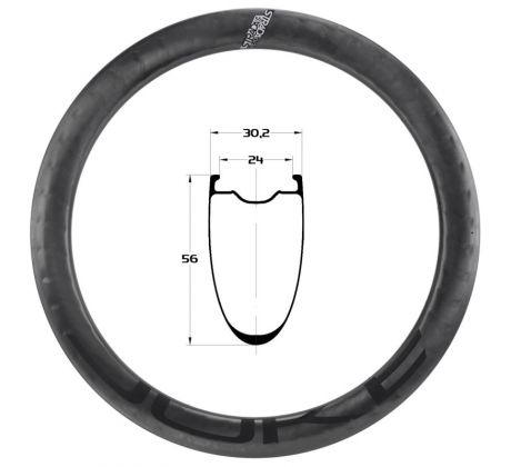 28" karbonový ráfek DUKE Strada ÆRA 56
