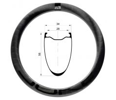 28" karbonový ráfek DUKE Sierra ÆRA 56
