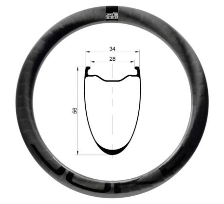 28" karbonový ráfek DUKE Sierra ÆRA 56