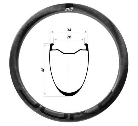 28" karbonový ráfek DUKE Sierra ÆRA 48