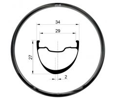 28" karbonový ráfek DUKE Sierra 27