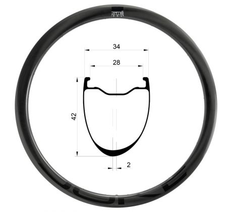 32" karbonový ráfek DUKE Sierra 42